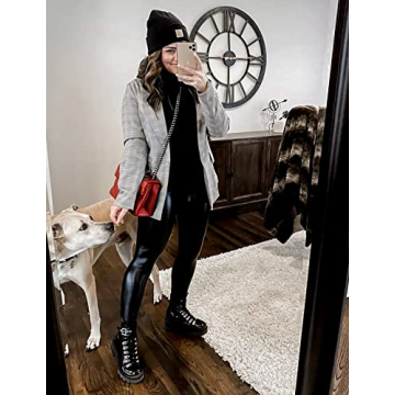 Luvamia Women's Casual Blazer - Stylish Plaid Office Wear