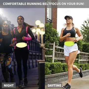 UPTARD Running Belt, Running Fanny Pack Women, Whole Bag Reflective, Running Belt for Men, Running Fanny Pack, Runners Belt, Phone Holder for Running, Running Belt for Women, Running Waist Belt yellow
