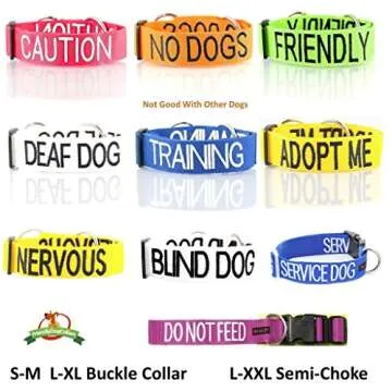 Nervous Yellow Dog Collar for Safe Social Interactions