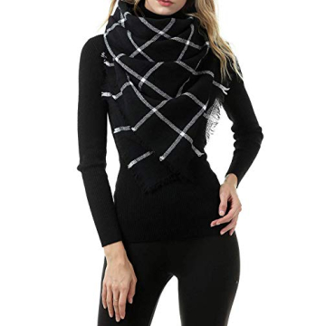 Cozy Women's Plaid Scarf - Soft, Stylish & Oversized Wrap