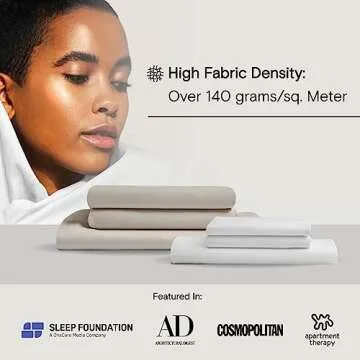 DOZ Sheet Set, 100% Viscose derived from Bamboo, Organically Grown, Buttery Soft, Cooling Sheets, High GSM, Deep Pockets - 3 Piece - 2 Pillowcases 1 Fitted Sheet (Fog, King)