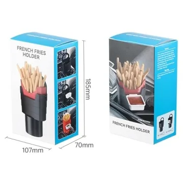 iSaddle French Fry Cup Holder Vehicle Snack Organizer