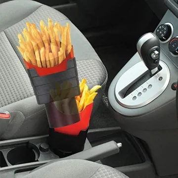 iSaddle French Fry Cup Holder Vehicle Snack Organizer
