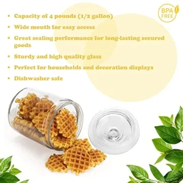 Stylish Airtight Glass Storage Jars Set of 2