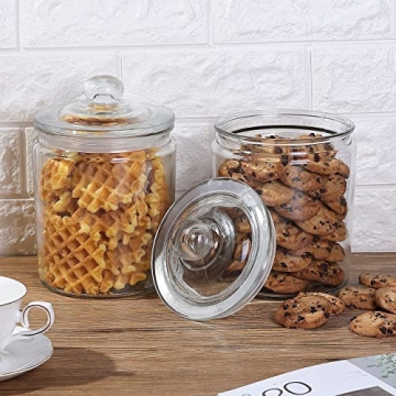 Stylish Airtight Glass Storage Jars Set of 2