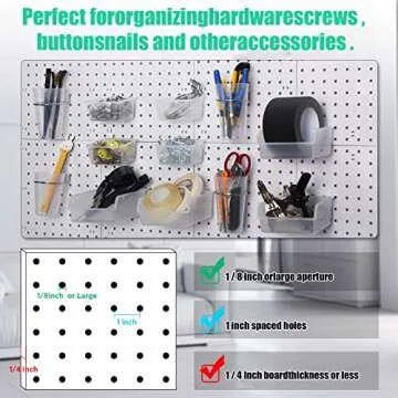 Organize with Roowest Pegboard Cups and Bins Set