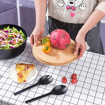 Eco-Friendly LOVYANXUE Bamboo Salad Bowl Set - Large 9.8in