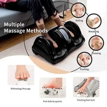 Giantex Shiatsu Foot Massager Machine Massage for Feet, Leg Calf Ankle, Nerve Pain Therapy Spa Gift ...