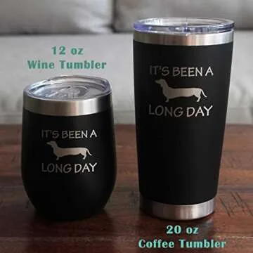 Long Day Funny Beer Can Pint Glass for Dachshund Lovers