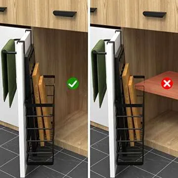 KEGII 2 Pack Cabinet Door Organizer with Towel Bar