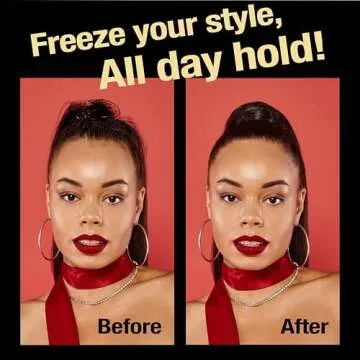 EBIN NEW YORK Wonder Ponytail Bond Freeze Spray Extreme Firm Hold - Coarse Hair 8oz/ 245ml | Long Lasting Hold, 24-Hour Frizz Control, Shine Enhancing, Fast-Drying, Lightweight, All Hair Types