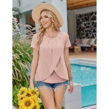 Ekouaer Women's Maternity Nursing Pajamas Set for New Moms