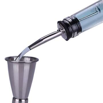 Bodian (12 Pack Food Grade Stainless Steel Wine Pourer Spouts Tapered Spout (Ordinary Spout)