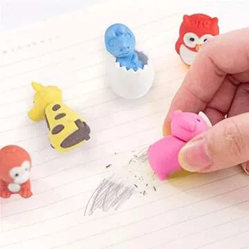 70 PCS Animal Erasers Mini Puzzle Eraser Toys for Fun Games Prizes, Classroom Prizes, School Supplies