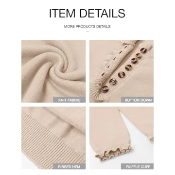 BTFBM Women's Cozy Knit Sweater for Fall and Winter