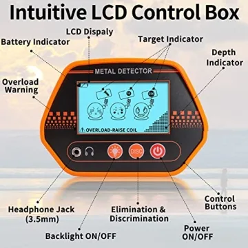 Voilamart Waterproof Metal Detector for all Ages - Ideal for Treasure Hunting