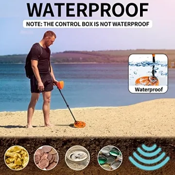 Voilamart Waterproof Metal Detector for all Ages - Ideal for Treasure Hunting