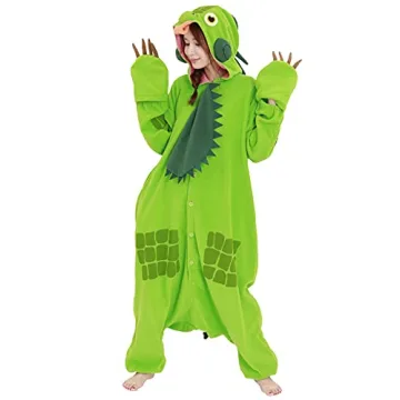 SAZAC Green Iguana Kigurumi Comfortable Costume