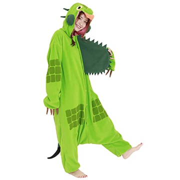 SAZAC Green Iguana Kigurumi Comfortable Costume