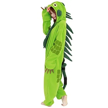 SAZAC Green Iguana Kigurumi Comfortable Costume