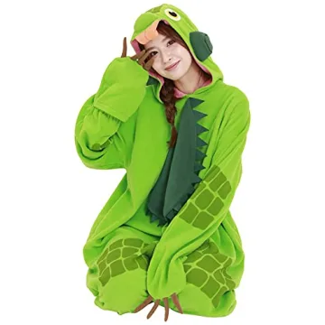 SAZAC Green Iguana Kigurumi Comfortable Costume