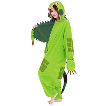 SAZAC Green Iguana Kigurumi Comfortable Costume