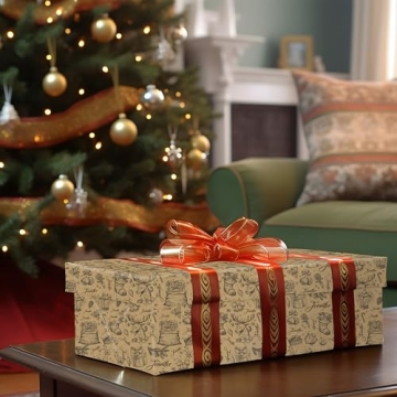Personalized Vintage Christmas Wrapping Paper for Gifts