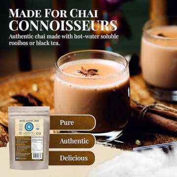 Blue Lotus Chai - Traditional Masala Chai with Organic Spices for 265 Cups