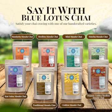 Blue Lotus Chai - Authentic 6-Spice Blend for 265 Cups