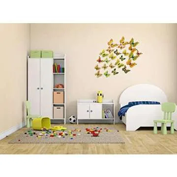 RENUIS 24pcs 3D Butterfly Wall Decor for Any Occasion