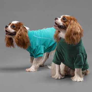 Fitwarm 3 Pack Fleece Dog Sweater, Turtleneck Dog Sweatshirt, Dog Winter Clothes for Small Dogs Boy ...