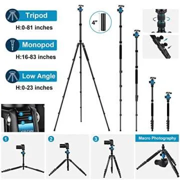 Versatile 81" JOILCAN Tripod for Cameras and More