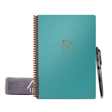 Rocketbook Smart Reusable Notebook, Letter Size Panda Planner with Daily, Weekly, & Monthly Pages, N...