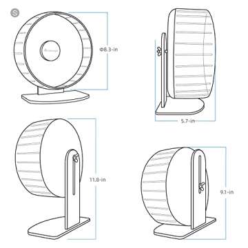 Niteangel Super-Silent Hamster Exercise Wheels: - Quiet Spinner Hamster Running Wheels with Adjustable Stand for Hamsters Gerbils Mice Or Other Small Animals (S, Mint Green)