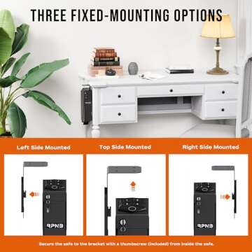 RPNB Biometric Gun Safe with Auto Open Lid for Secure Storage