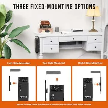 RPNB Biometric Gun Safe with Auto Open Lid for Secure Storage