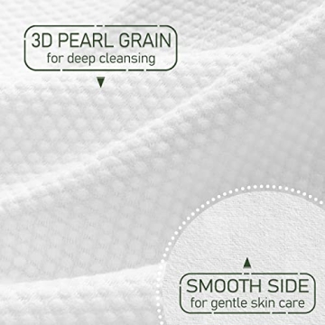 WOWOTEX Bamboo Rayon Disposable Face Towels 60 Count