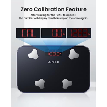 RENPHO Portable Travel Scale Tracks 13 Body Metrics