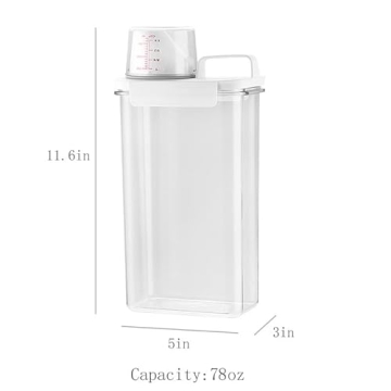 Laundry Detergent Dispenser Set for Smart Organization