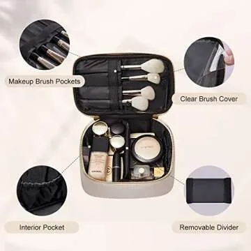 Elegant ROWNYEON Cosmetic Bag for Effortless Travel Organization