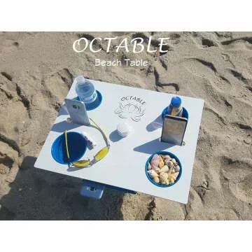 Octable Beach Table with 8" Extender for Extra Height