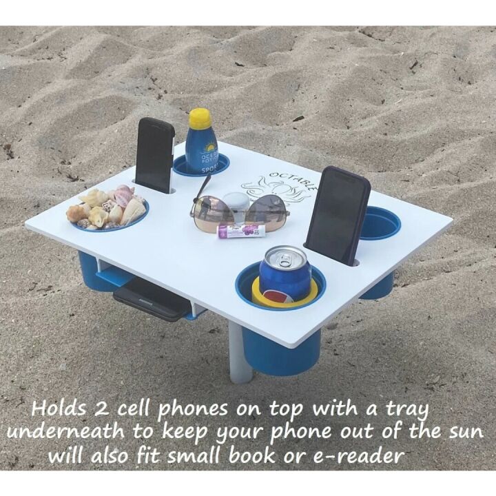 Octable Beach Table with 8" Extender for Extra Height