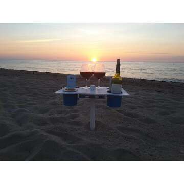 Octable Beach Table with 8" Extender for Extra Height