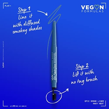 NYX Epic Smoke Liner - Vegan Smoky Eyeliner in Navy Heat