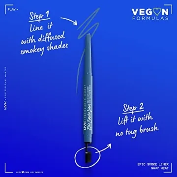 NYX Epic Smoke Liner - Vegan Smoky Eyeliner in Navy Heat