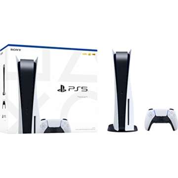 Playstation 5 Disc Version PS5 Console - 4K-TV Gaming.120Hz 8K Output, 16GB GDDR6, 825GB SSD, WiFi 6...