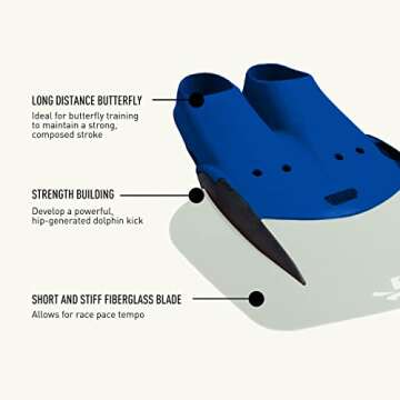 FINIS Shooter - Fiberglass Monofin to Improve Form and Strength - Mermaid-Style Swimming Fin for Men and Women - Adult Swim Flipper for Swimming and Pool Accessories