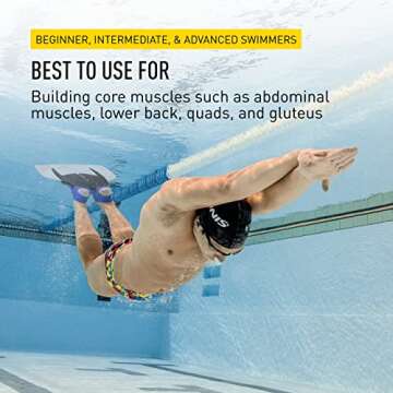 FINIS Shooter - Fiberglass Monofin to Improve Form and Strength - Mermaid-Style Swimming Fin for Men and Women - Adult Swim Flipper for Swimming and Pool Accessories