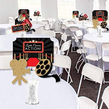 Hollywood Movie Night Party Centerpiece Table Toppers