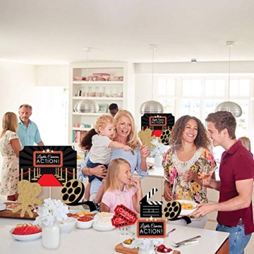 Hollywood Movie Night Party Centerpiece Table Toppers